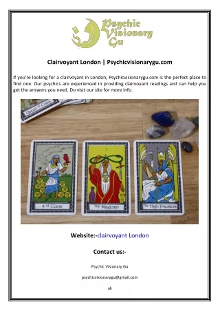 Clairvoyant London  Psychicvisionarygu.com