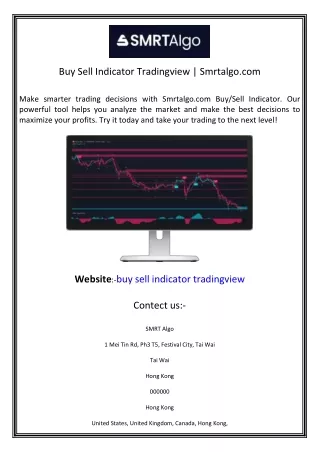 Buy Sell Indicator Tradingview Smrtalgo.com