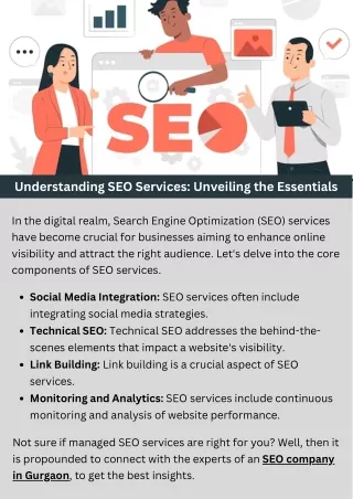 Understanding SEO Services: Unveiling the Essentials