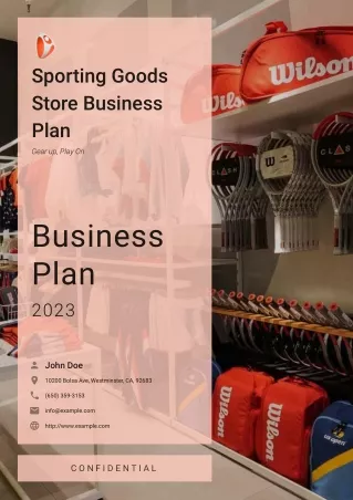 sporting goods store business plan
