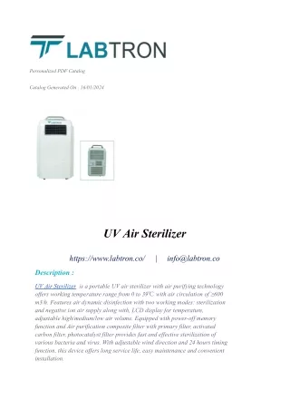 UV Air Sterilizer