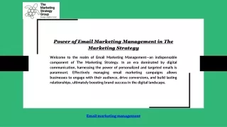 Power of Email Marketing Management in The Marketing Strategy