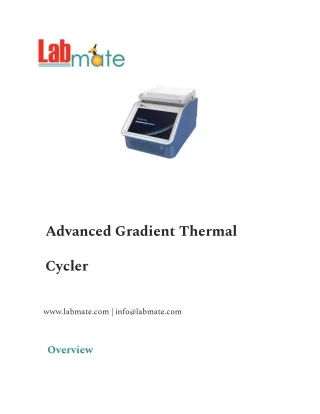 Advanced Gradient Thermal Cycler