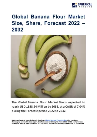 Global Banana Flour Market