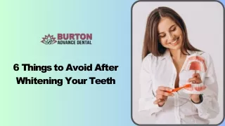 6 Things to Avoid After Whitening Your Teeth