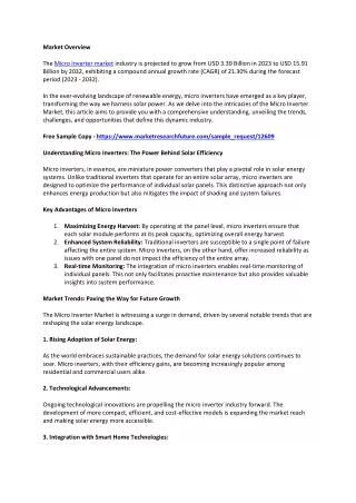 Micro Inverter Market