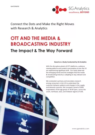 OTT And The Media and Broadcasting Industry - white paper