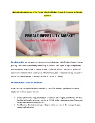 Female Infertility Market