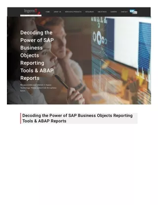 Decoding the Power of SAP Business Objects Reporting Tools & ABAP Reports