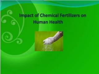 Impact of Chemical Fertilizers on Human Health