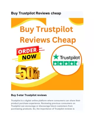 Buy Trustpilot Reviews cheap