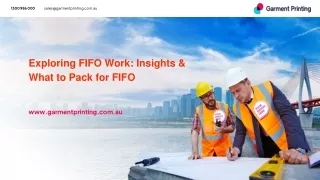 Exploring FIFO Work_ Insights & What to Pack for FIFO