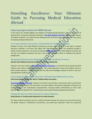 Unveiling Excellence Your Ultimate Guide to Pursuing Medical Education Abroad.pdf