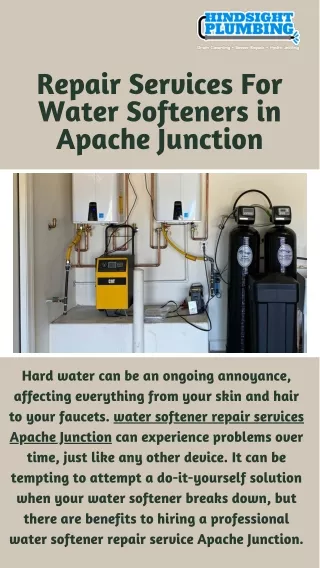 Water Softener Repair in Apache Junction by Reliable Service