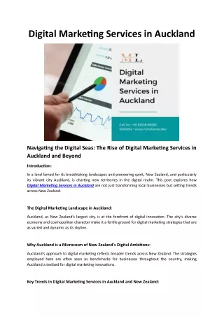 Digital Marketing Services in Auckland