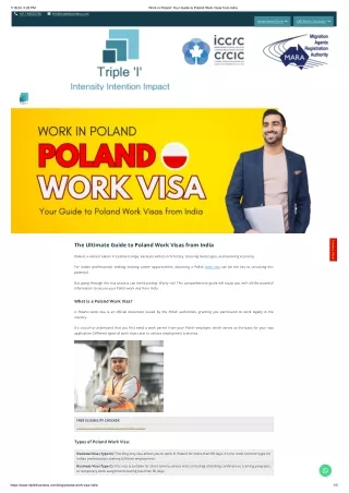 Poland Work Visa Requirements