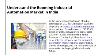 Understand the Booming Industrial Automation Market in India