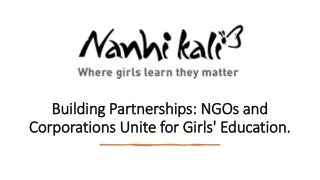 Building Partnerships NGOs and Corporations Unite for Girls' Education
