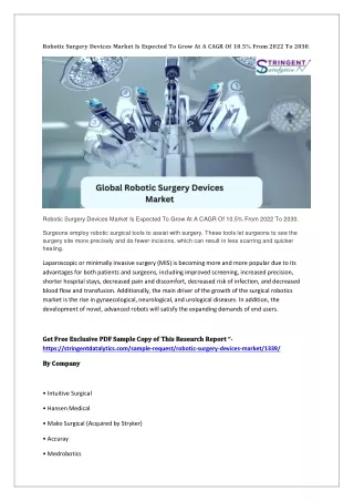 Robotic Surgery Devices Market