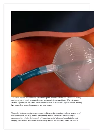 Tumor Ablation Devices Market