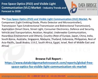 Free Space Optics (FSO) and Visible Light Communication (VLC) Market