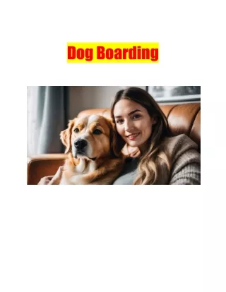 Dog Boarding