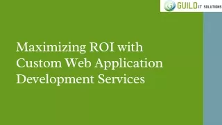 Scaling Up with Custom Web Application Development Services.