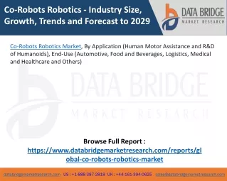 Co-Robots Robotics Market