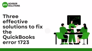 Troubleshooting Techniques for QuickBooks Error 1723 Elimination