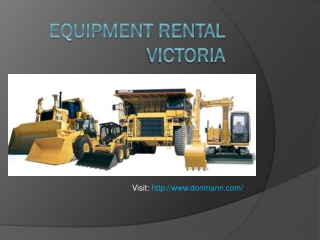 Equipment Rental Victoria