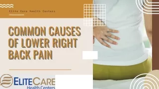 Elite Care Health Centers - Providing Advanced Solutions for Back Pain in Senior