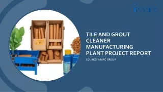 Tile and Grout Cleaner Manufacturing Plant Project Report 2024