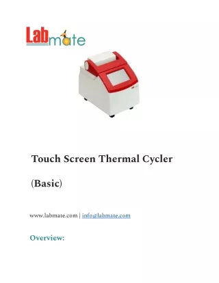 Touch Screen Thermal Cycler (Basic)