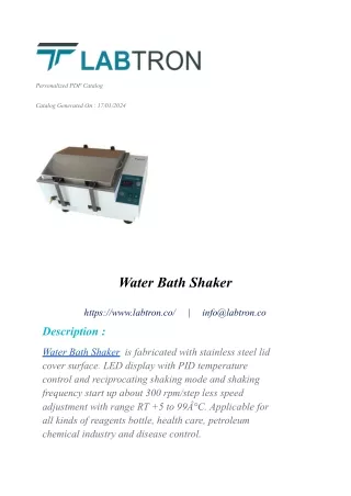 Water Bath Shaker