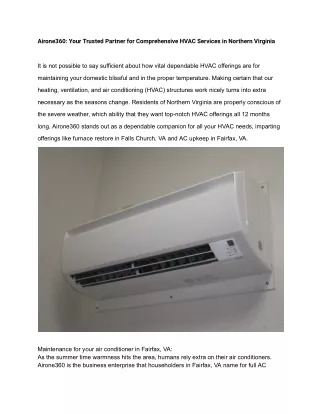 Heating Service Fairfax Va