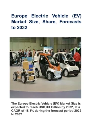 Europe Electric Vehicle (EV) Market