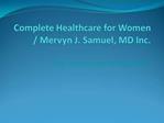 womens health services in columbus ohio - Mervyn J. Samuel