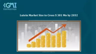 Lutein Market Assessment and Opportunity Forecast till 2032