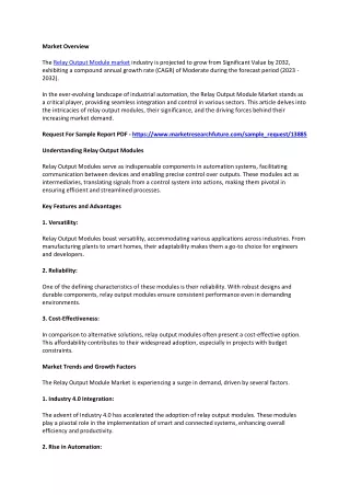 Relay Output Module Market