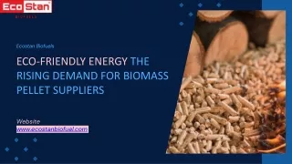 Eco-Friendly Energy The Rising Demand for Biomass Pellet Suppliers