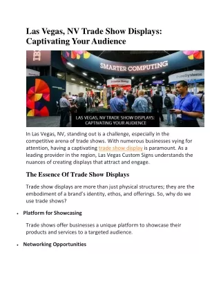 Las Vegas, NV Trade Show Displays Captivating Your Audience