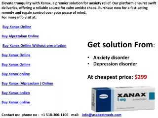 Buy Xanax Online Without prescription
