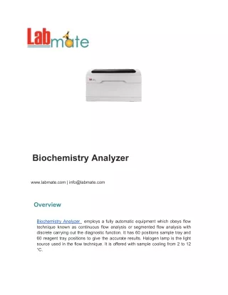 Biochemistry Analyzer
