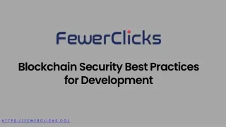 Blockchain Security Best Practices for Development