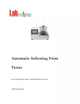 Automatic Softening Point Tester