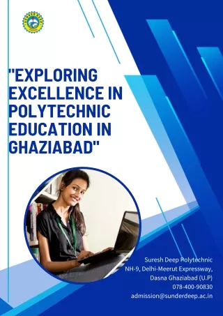 Exploring Excellence in Polytechnic Education in Ghaziabad