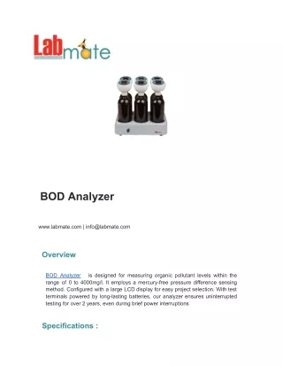 BOD Analyzer