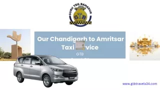 Enjoy the Scenic Route: GTB Travels' Picturesque Chandigarh-Amritsar Drives