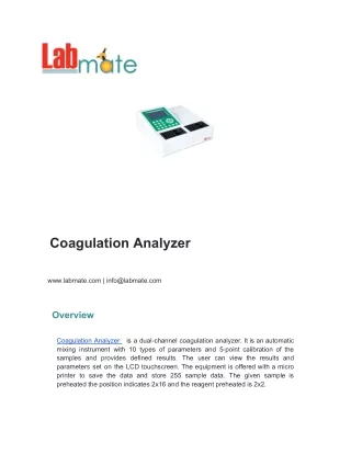 Coagulation Analyzer