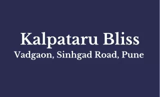 Kalpataru Bliss Vadgaon At Sinhgad Road Pune - PDF